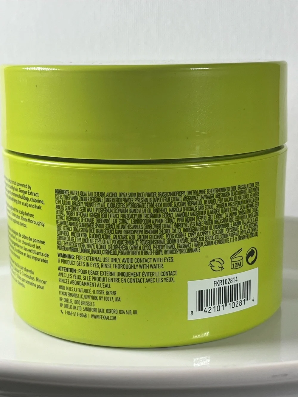 New Fekkai Apple Cider Vinegar Detox Scalp Scrub 7.5 oz
